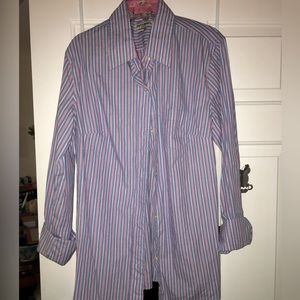 Lavender Stripped Button Down